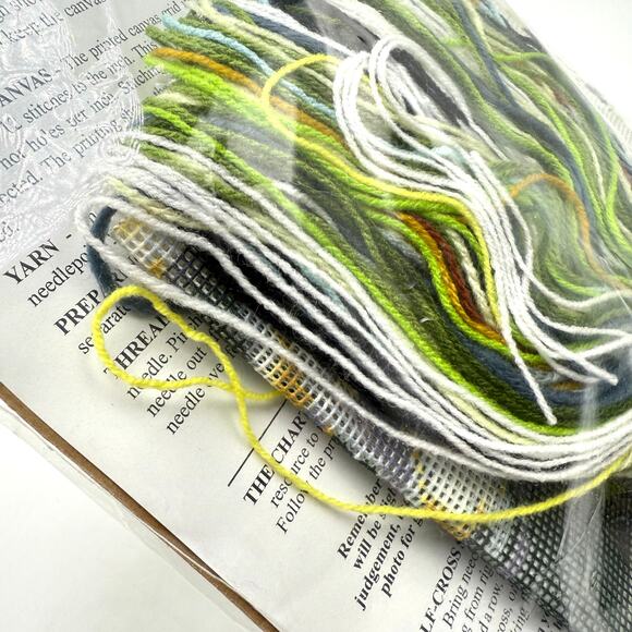 Pandas and Bamboo Needlepoint Kit 10x10 Design Works Made in USA Embroidery - Picture 6 of 6